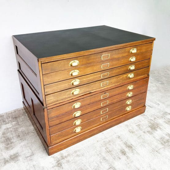 Vintage Plan Chest / Architects Drawers