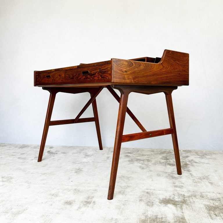 Mid Century Danish Teak Model 65 Desk by Arne Wahl Iversen
