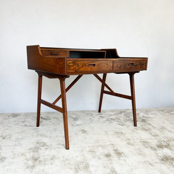 Mid Century Danish Teak Model 65 Desk by Arne Wahl Iversen