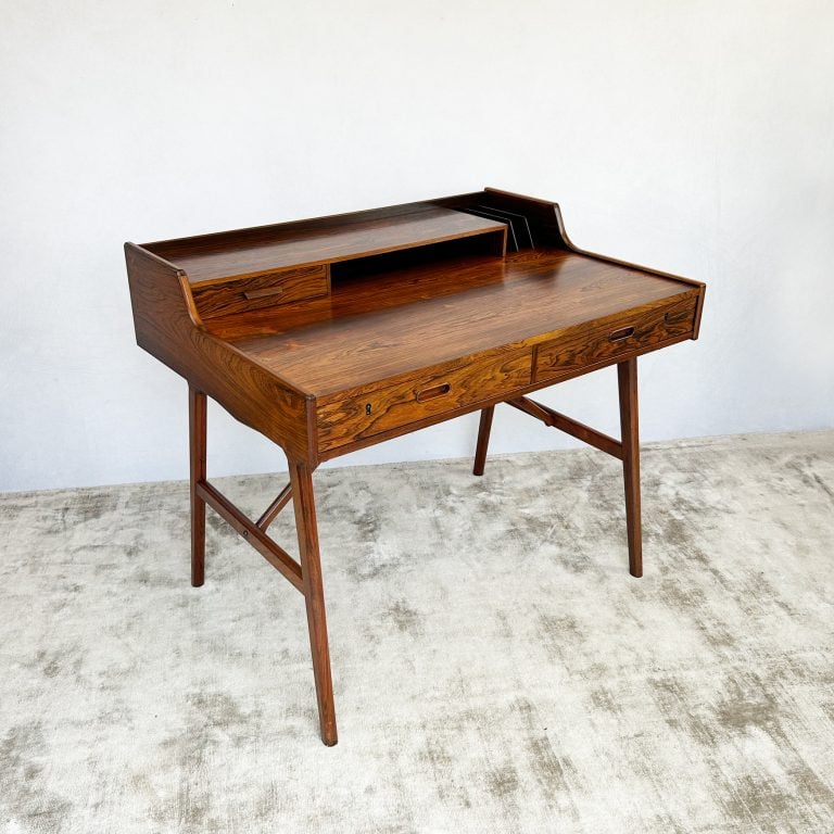 Mid Century Danish Teak Model 65 Desk by Arne Wahl Iversen