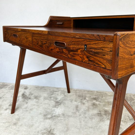 Mid Century Danish Teak Model 65 Desk by Arne Wahl Iversen
