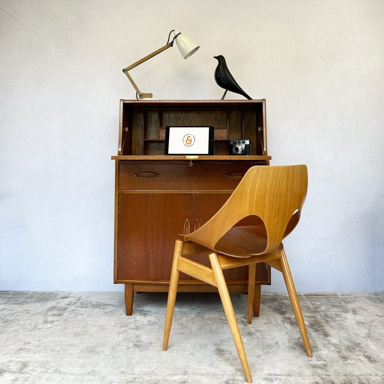 Mid Century Teak Desk / Bureau by Jentique