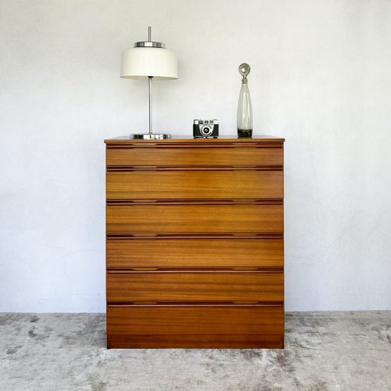 Mid Century 6 Drawer Chest of Drawers by Avalon