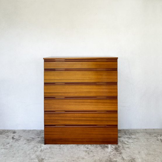 Mid Century 6 Drawer Chest of Drawers by Avalon