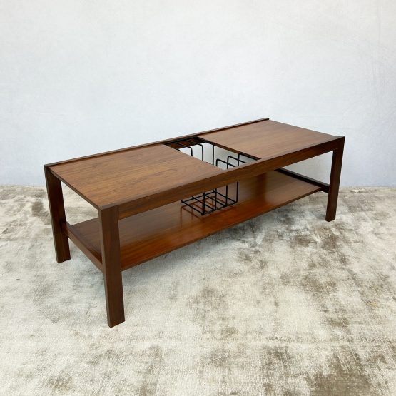 Mid Century Coffee Table with Vinyl Storage by Myer