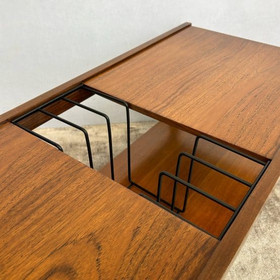 Mid Century Coffee Table with Vinyl Storage by Myer