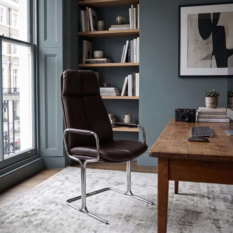 Mid Century Leather Eleganza Armchair by Tim Bates for Pieff