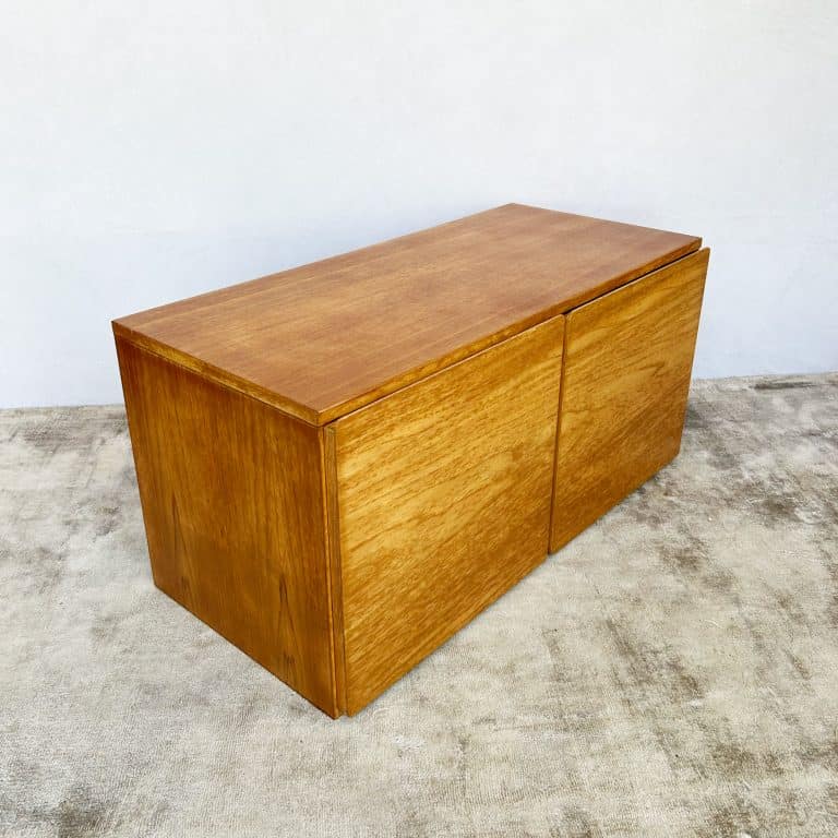 Mid Century Teak Floating Wall Cabinets By Beaver & Tapley