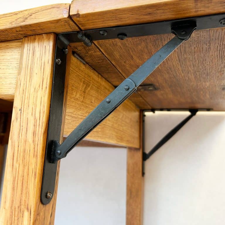 Vintage Edwardian George VI Oak Drop Leaf Desk