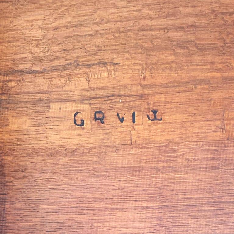 Vintage Edwardian George VI Oak Drop Leaf Desk