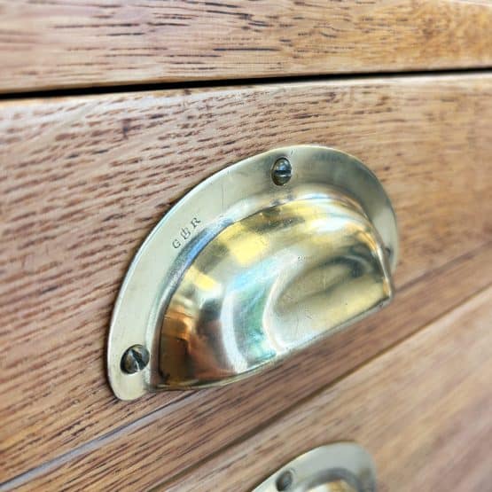 Vintage Edwardian George VI Oak Drop Leaf Desk