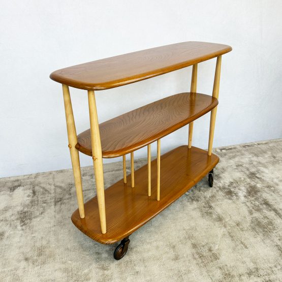 Mid Century Baby Giraffe Trolley Bookcase ‘Model 361’ by Ercol