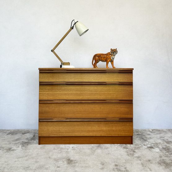 Mid Century 4 Drawer Chest of Drawers by Avalon