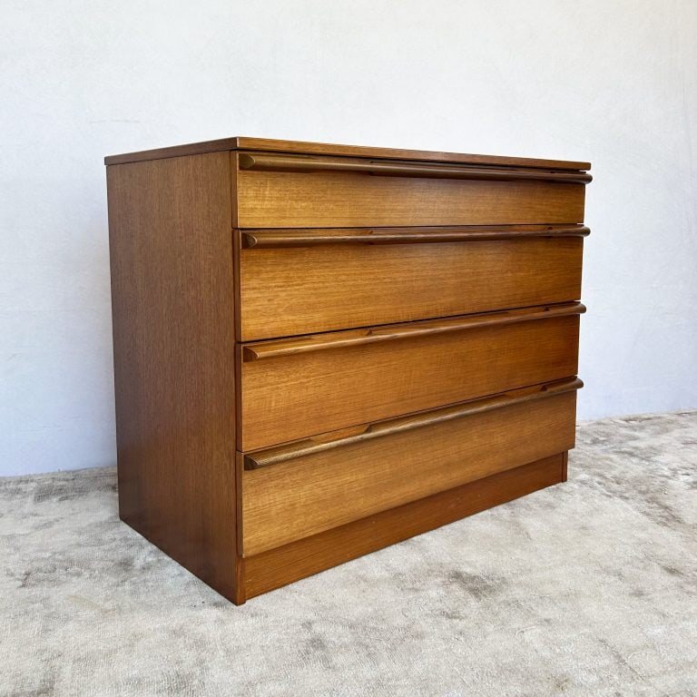 Mid Century 4 Drawer Chest of Drawers by Avalon