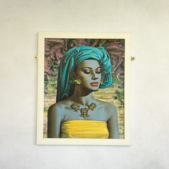 Mid Century Framed 'Balinese Girl' Art Print by Vladimir Tretchikoff