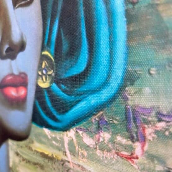 Mid Century Framed 'Balinese Girl' Art Print by Vladimir Tretchikoff
