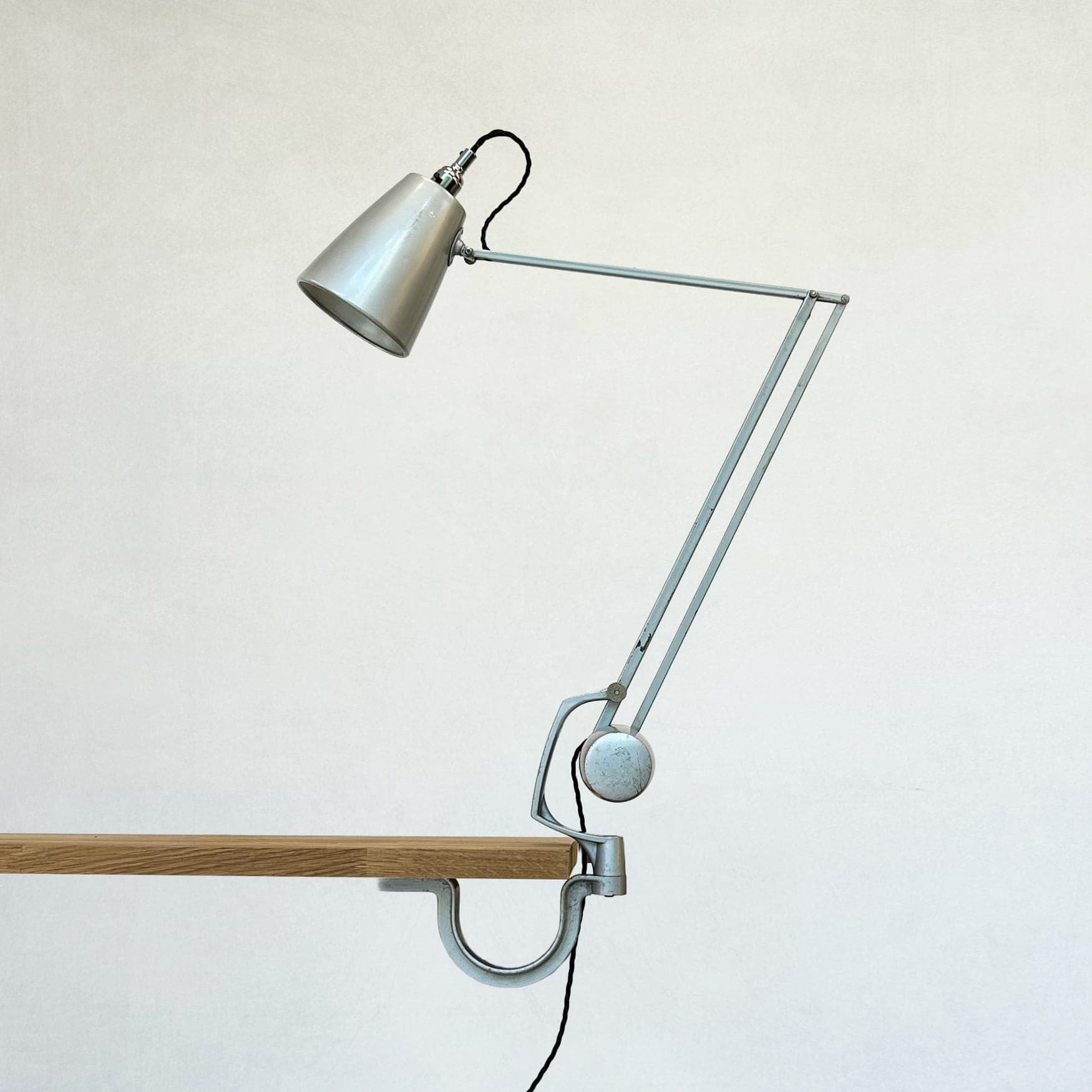 Vintage Industrial Simplus Workshop Lamp by Hadrill & Horstmann