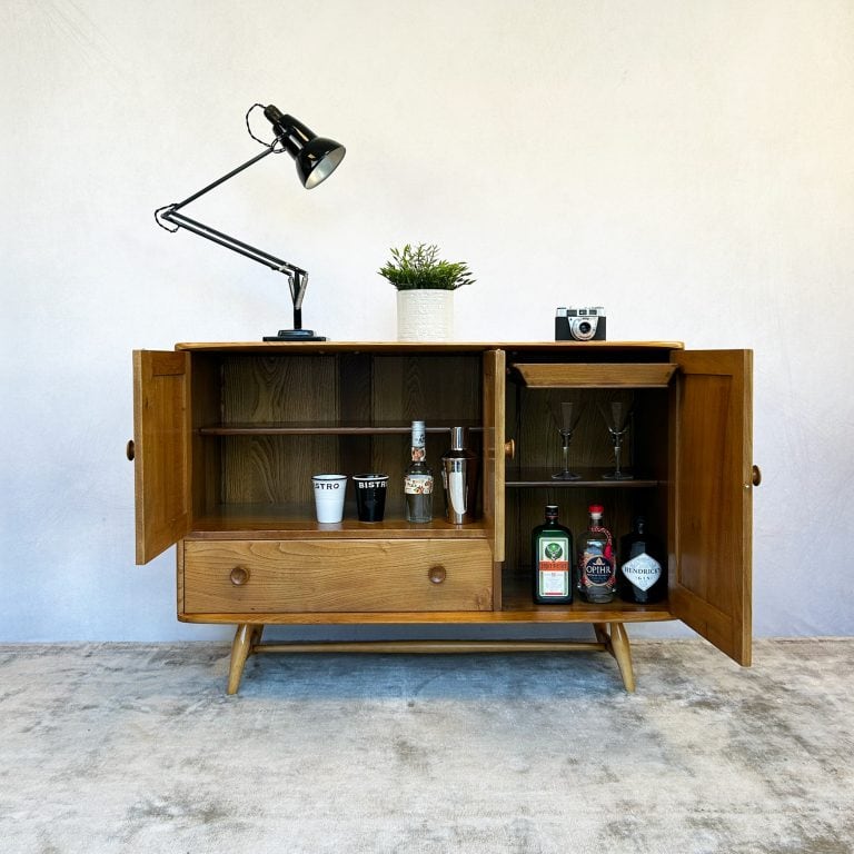 Mid Century Elm 'Model 467' Sideboard By Ercol
