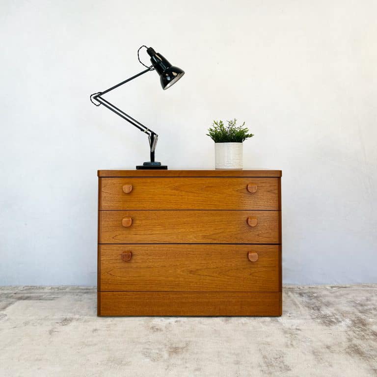 Mid Century Teak Chest of Drawers by Stag c.1970s