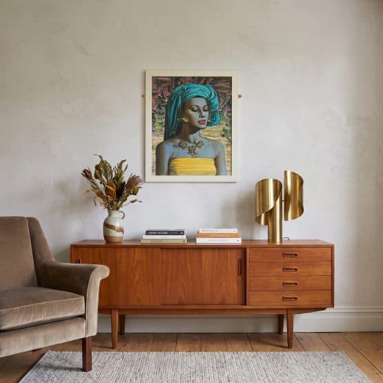 Mid Century Framed ‘Balinese Girl’ Art Print by Vladimir Tretchikoff