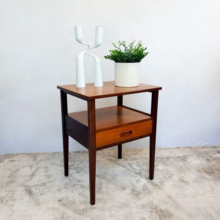 Mid Century Danish Teak Bedside Cabinet
