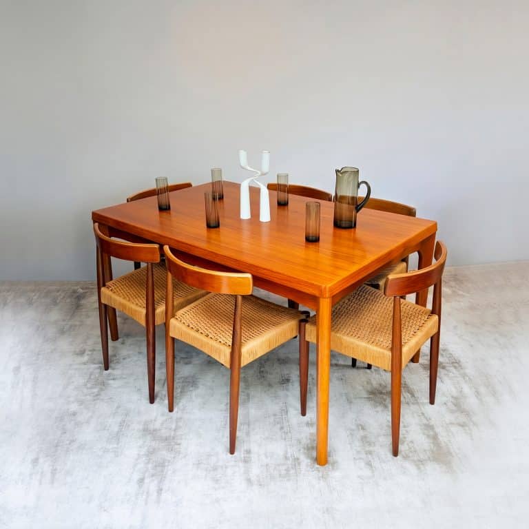 Set of Six Danish Teak Dining Chairs by Arne Hovmand Olsen for Mogens Kold