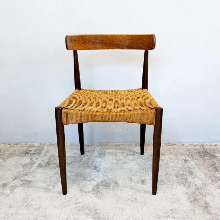 Set of Six Danish Teak Dining Chairs by Arne Hovmand Olsen for Mogens Kold