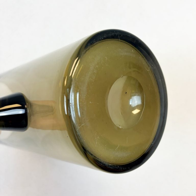 Mid Century Smoked Glass Pitcher Jug & Glasses