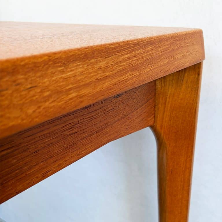 Danish Teak Draw Leaf Dining Table by Henning Kjærnulf for Vejle Stole og Møbelfabrik