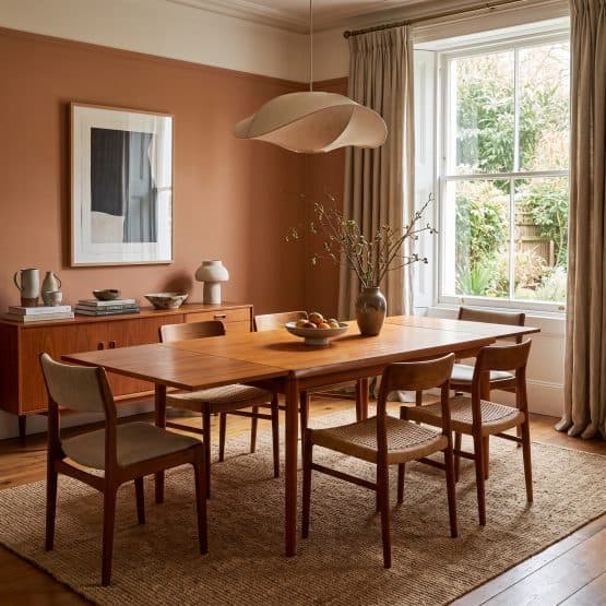 Danish Teak Draw Leaf Dining Table by Henning Kjærnulf for Vejle Stole og Møbelfabrik