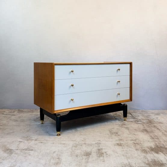 Mid Century China White Chest of Drawers by G Plan