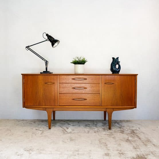 Mid Century Teak Compact Sideboard by Jentique