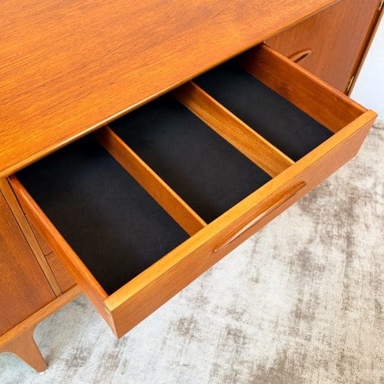 Mid Century Teak Compact Sideboard by Jentique