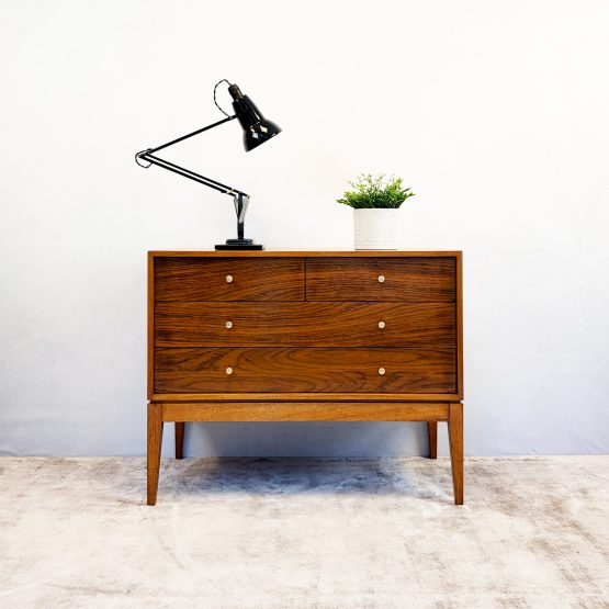 Mid Century ‘M Range’ Walnut Chest of Drawers by Peter Hayward for Uniflex