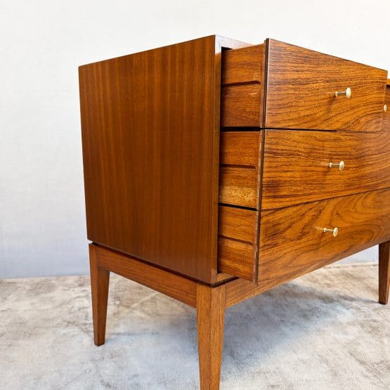 Mid Century ‘M Range’ Walnut Chest of Drawers by Peter Hayward for Uniflex