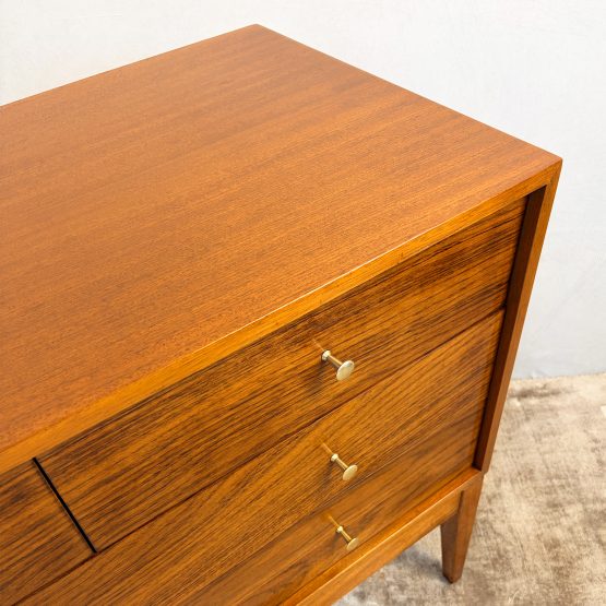 Mid Century ‘M Range’ Walnut Chest of Drawers by Peter Hayward for Uniflex