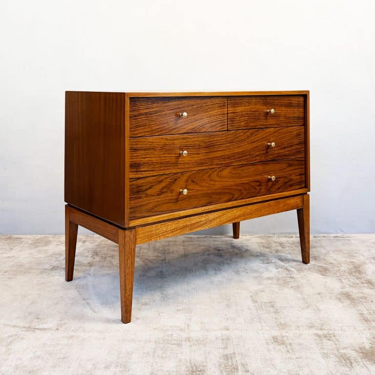 Mid Century ‘M Range’ Walnut Chest of Drawers by Peter Hayward for Uniflex