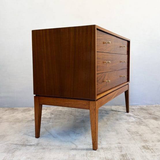 Mid Century ‘M Range’ Walnut Chest of Drawers by Peter Hayward for Uniflex