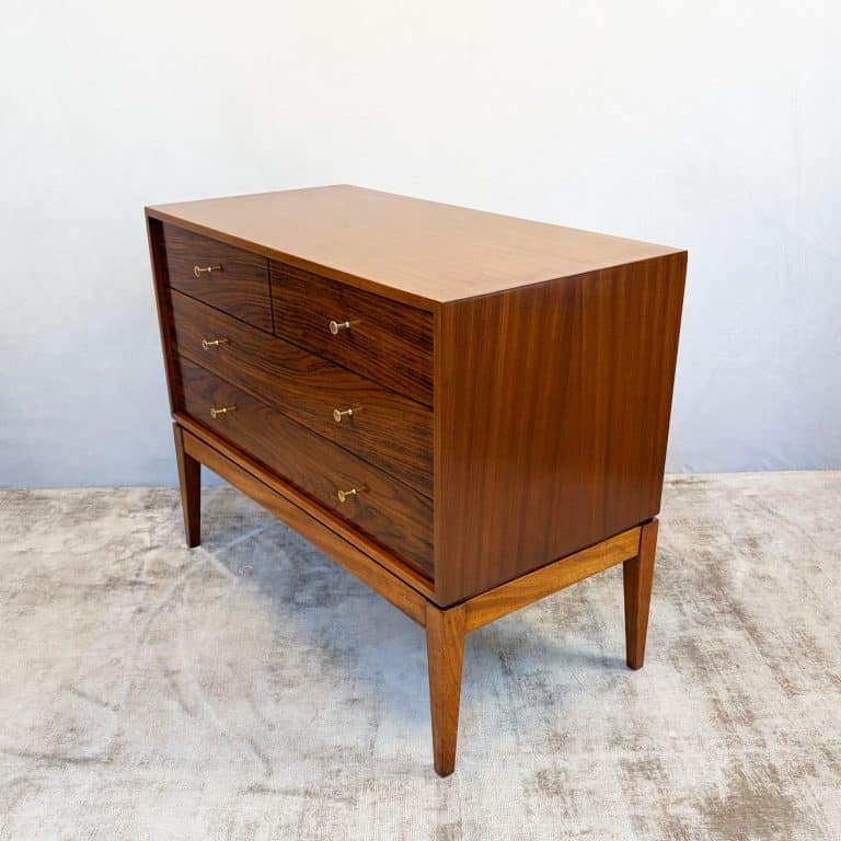 Mid Century ‘M Range’ Walnut Chest of Drawers by Peter Hayward for Uniflex