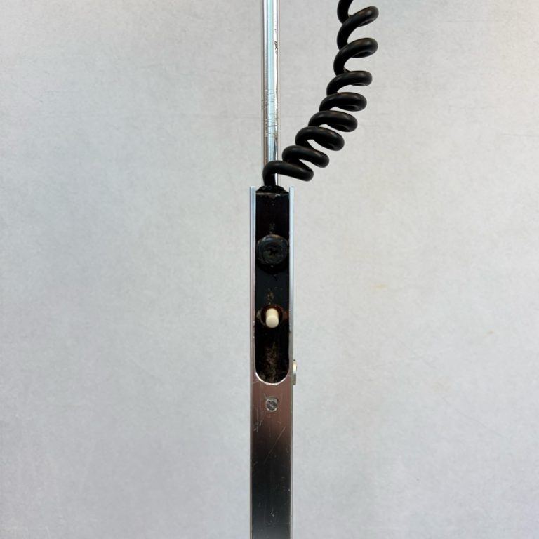 Mid Century Adjustable Chrome Floor Lamp by Ronald Holmes for Conelight