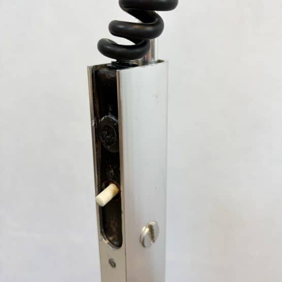 Mid Century Adjustable Chrome Floor Lamp by Ronald Holmes for Conelight