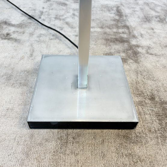 Mid Century Adjustable Chrome Floor Lamp by Ronald Holmes for Conelight