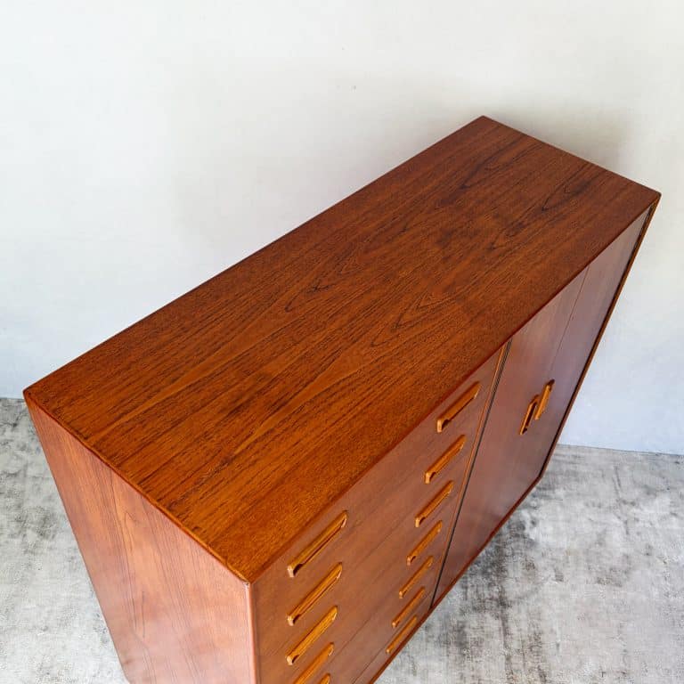 Danish Modern Teak Gentleman's Dresser Cabinet c.1960s
