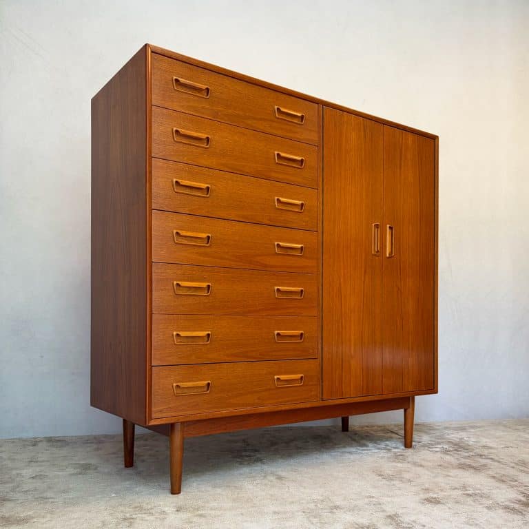 Danish Modern Teak Gentleman's Dresser Cabinet c.1960s