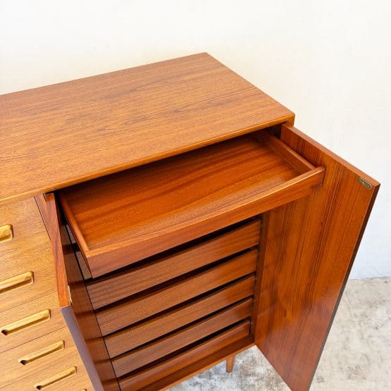 Danish Modern Teak Gentleman's Dresser Cabinet c.1960s