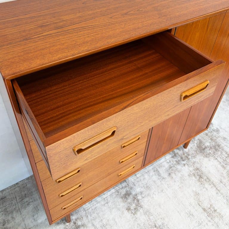 Danish Modern Teak Gentleman's Dresser Cabinet c.1960s