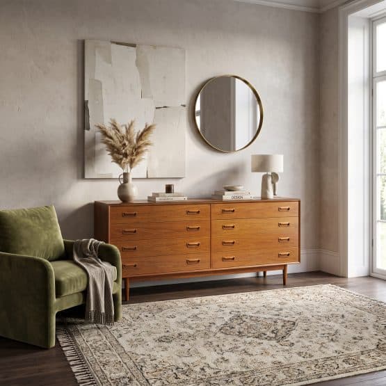 Danish Modern Teak 8 Drawer Sideboard c.1960s