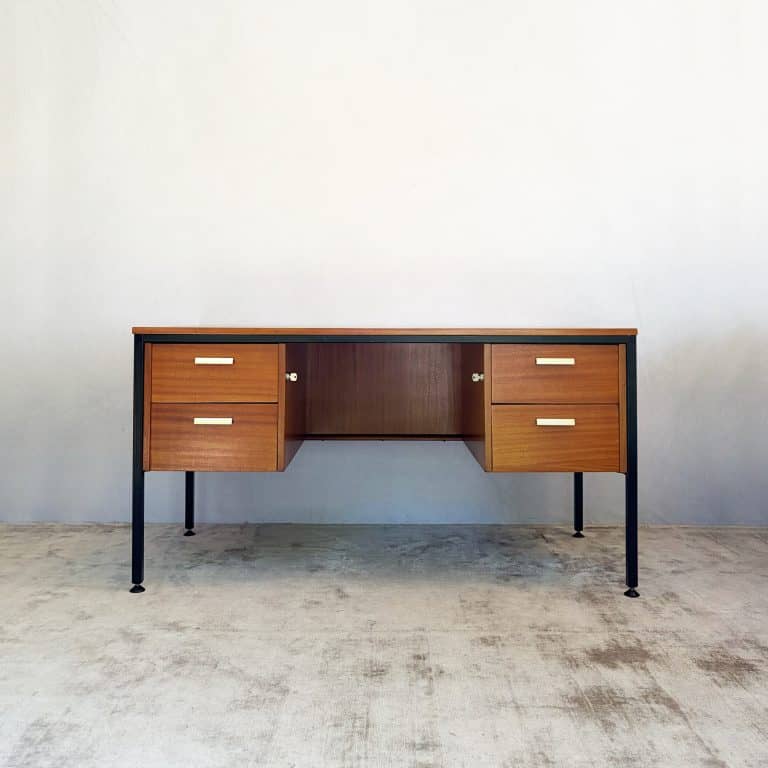 Mid Century Executive Desk by Abbess Linear, 1965
