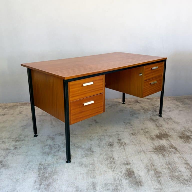 Mid Century Executive Desk by Abbess Linear, 1965