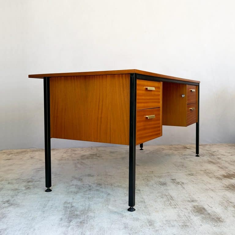 Mid Century Executive Desk by Abbess Linear, 1965